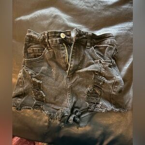 SHEIN Jean Shorts Black